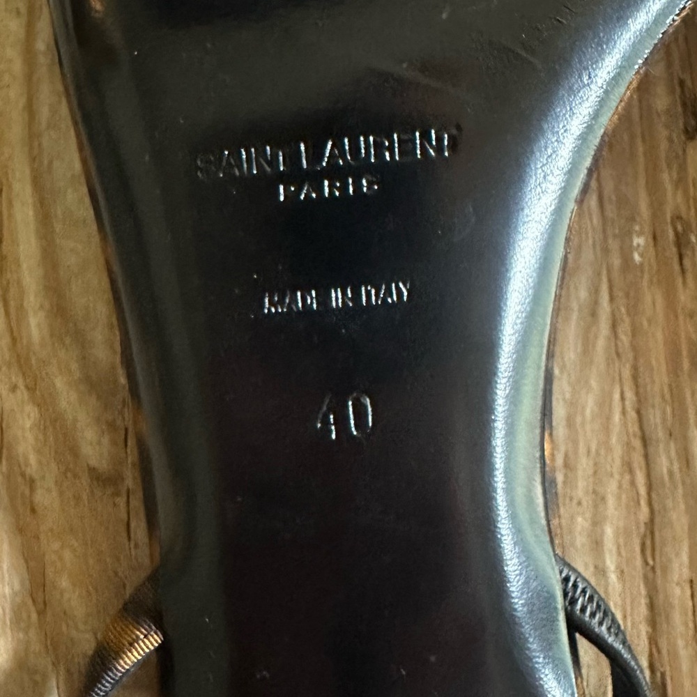 Saint Laurent Slingback Sandals Size 40 - Picture 3 of 4